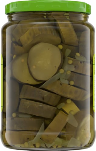 Kroger® Hamburger Dill Chips Oval Cut Pickles Perspective: back