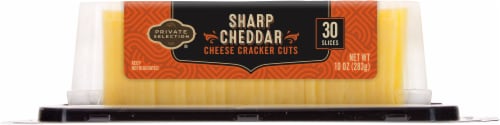 Private Selection® Sharp White Cheddar Cracker Cuts Sliced Cheese Perspective: back