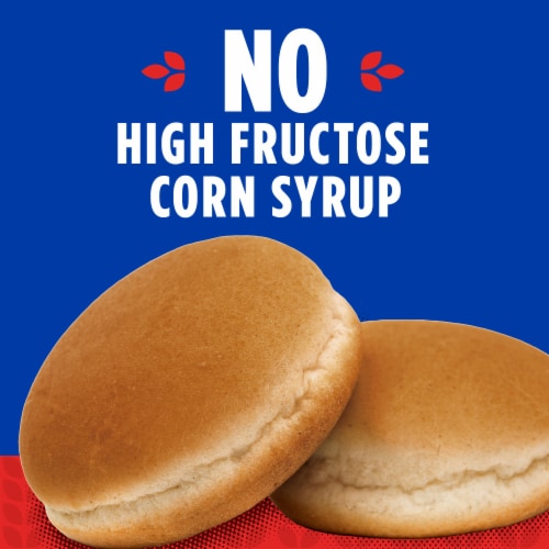 Kroger® White Hamburger Buns Perspective: back
