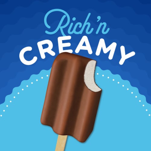 Kroger® Vanilla Chocolatey Dipped Frozen Dairy Dessert Bars Perspective: back