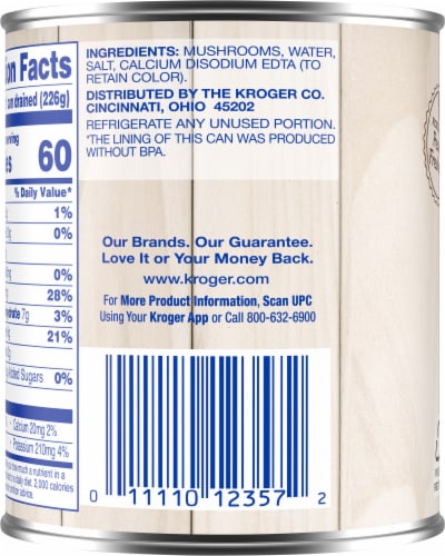 Kroger® Mushrooms Pieces & Stems Perspective: back