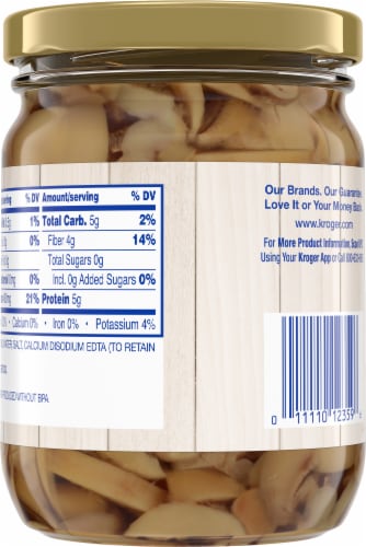 Kroger Sliced Mushrooms Perspective: back