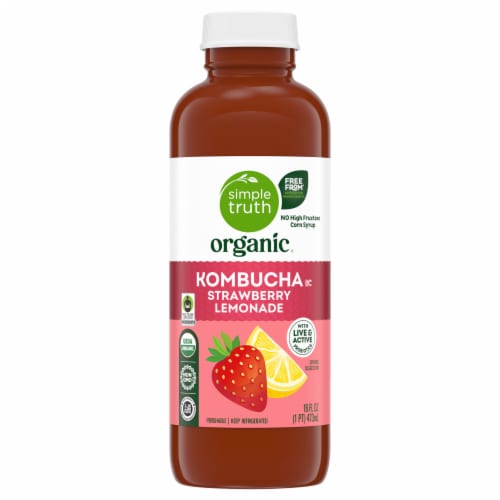 Simple Truth Organic™ Strawberry Lemonade Kombucha Perspective: back