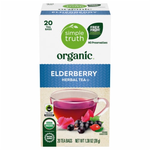 Simple Truth Organic® Elderberry Herbal Tea Perspective: back