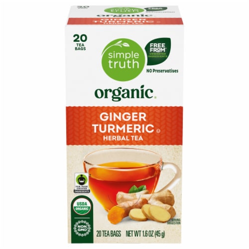 Simple Truth Organic® Ginger Turmeric Herbal Tea Perspective: back