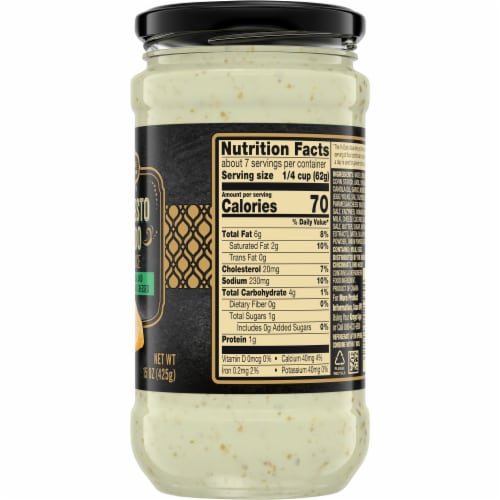 Private Selection® Basil Pesto Alfredo Pasta Sauce Perspective: back
