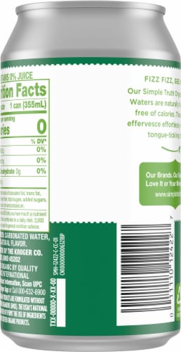 Simple Truth Organic™ Cucumber Melon Seltzer Water Can Perspective: back