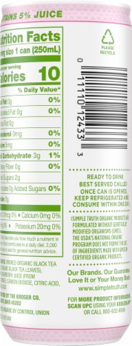 Simple Truth Organic™ Sparkling Black Tea Raspberry Perspective: back