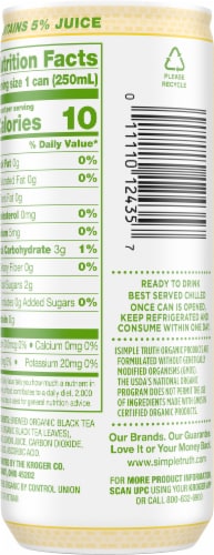 Simple Truth Organic™ Sparkling Lemon Black Tea Perspective: back