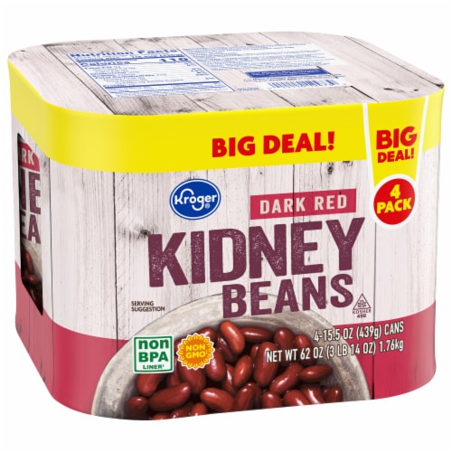 Kroger® Dark Red Kidney Beans BIG DEAL! Perspective: back