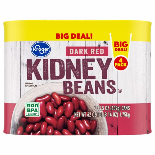 Kroger® Dark Red Kidney Beans Perspective: back