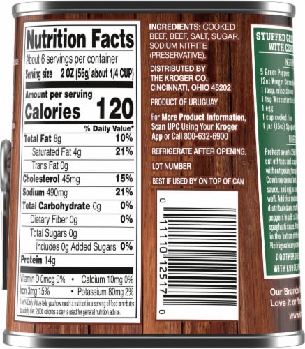 Kroger® Corned Beef Perspective: back