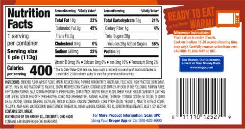 Kroger® Pumpkin Spice Pie Perspective: back
