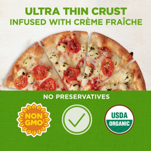 Simple Truth Organic® Mozzarella & Tomato Ultra Thin Crust Frozen Pizza Perspective: back