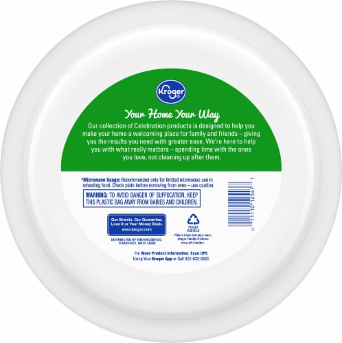 Kroger® Celebration Ultra Paper Plates Perspective: back