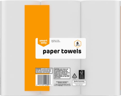 Kroger® Smartway™ Paper Towels Rolls Perspective: back