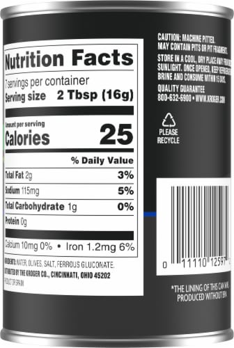 Kroger® Sliced Ripe Olives Perspective: back
