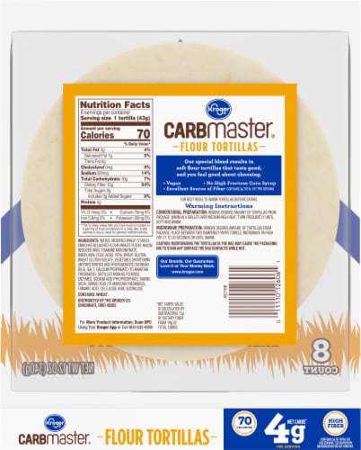Kroger® Carbmaster Flour Tortilla Shells Perspective: back