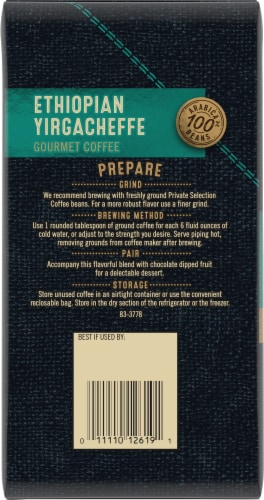 Private Selection® Ethiopian Yirgacheffe Light Roast Whole Bean Coffee Perspective: back