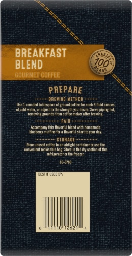 Private Selection® Breakfast Blend Medium-Dark Roast Ground Coffee Perspective: back