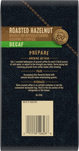 Private Selection® Decaf Roasted Hazelnut Medium Roast Ground Coffee Perspective: back