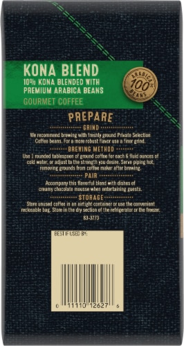 Private Selection® Kona Blend Medium Roast Whole Bean Coffee Perspective: back