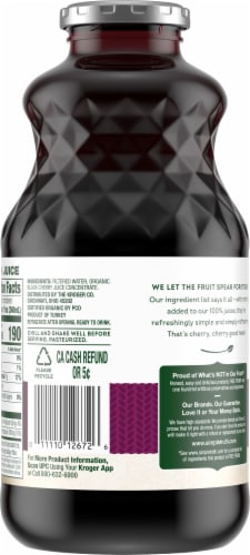 Simple Truth® Organic 100% Black Cherry Juice Perspective: back