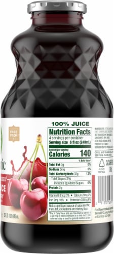 Simple Truth® Organic 100% Tart Cherry Juice Perspective: back