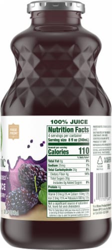 Simple Truth® Organic Black Mulberry Juice Perspective: back
