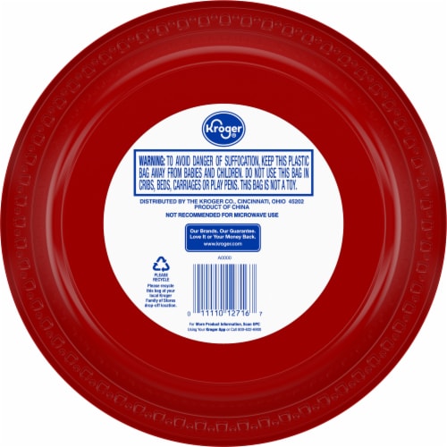 Kroger® Celebration Paper Plates Perspective: back