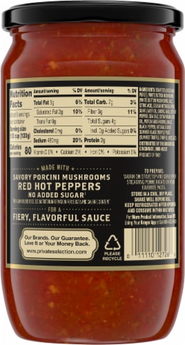Private Selection® Porcini Arrabbiata Pasta Sauce Perspective: back