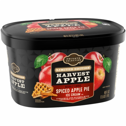 Private Selection® Limited Edition Harvest Apple Spiced Apple Pie Ice Cream Tub Perspective: back