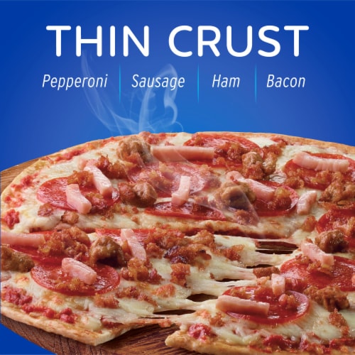Kroger® Four Meat Thin Crust Frozen Pizza Perspective: back