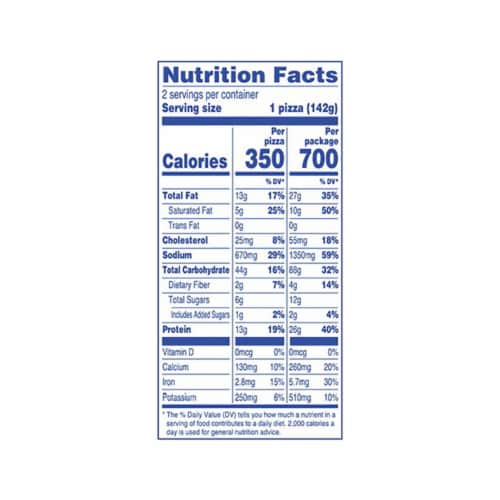 Kroger® Pepperoni French Bread Frozen Pizza Perspective: back