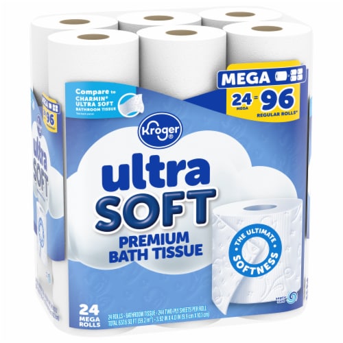Kroger® Ultra Soft Mega Roll Toilet Paper Perspective: back