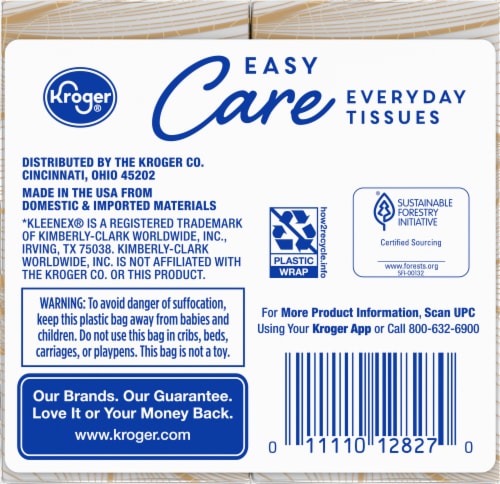Kroger® Pocket Easy Care Everyday Tissues Perspective: back
