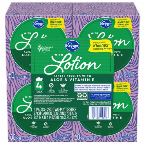 Kroger® Facial Tissues with Lotion Perspective: back