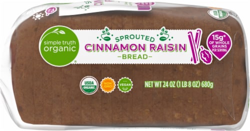 Simple Truth Organic® Cinnamon Raisin Frozen Bread Perspective: back