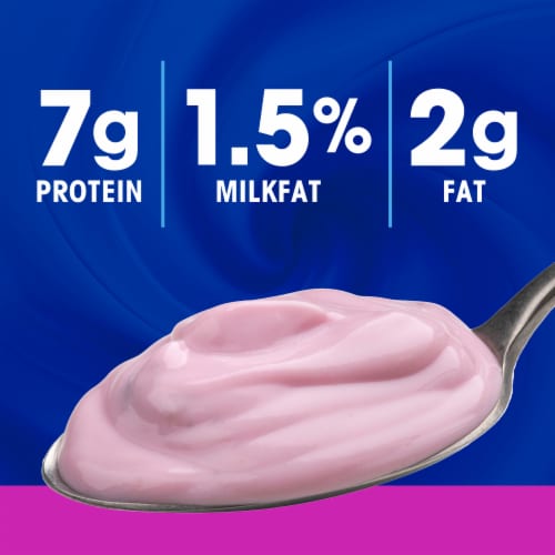 Kroger® Strawberry Blended Low Fat Yogurt Cup Perspective: back