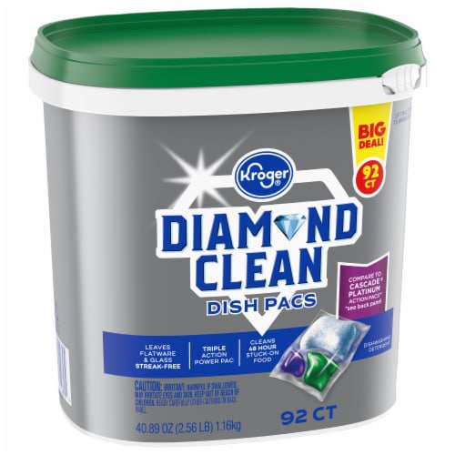 Kroger® Diamond Clean Dish Pacs Perspective: back