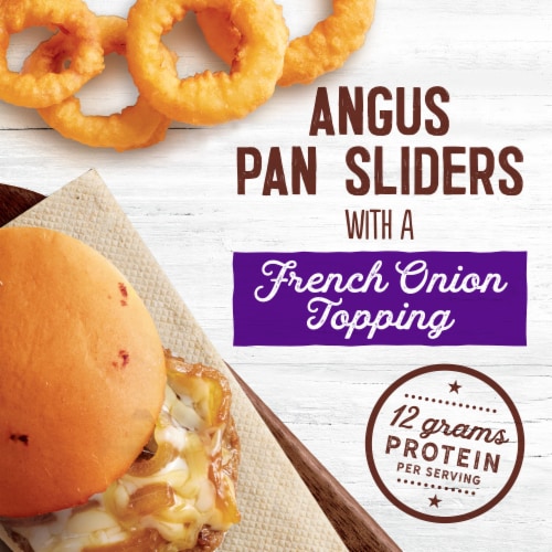 Kroger® French Onion Angus Burger Pan Sliders Perspective: back