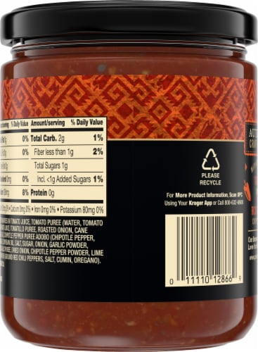 Private Selection® Tomatillo and Chipotle Pepper Medium Salsa Perspective: back