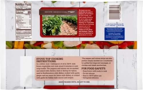 Kroger® Fajita Blend Frozen Vegetables Perspective: back