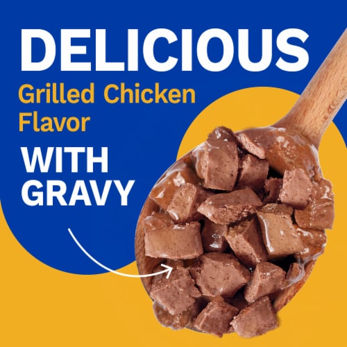 Pet Pride® Adult Wet Dog Food Grilled Chicken Flavor in Gravy Perspective: back