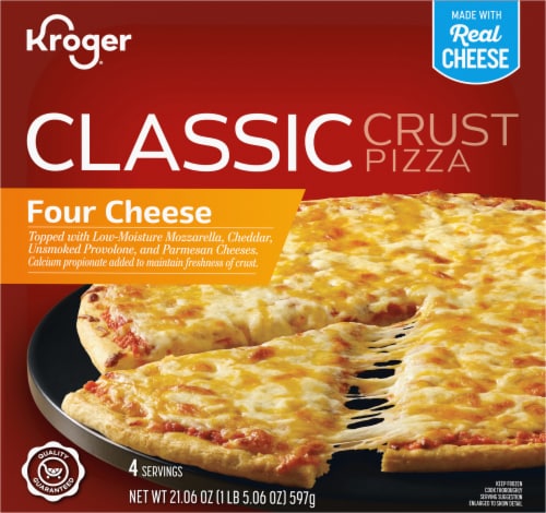 Kroger® Four Cheese Classic Crust Frozen Pizza Perspective: back