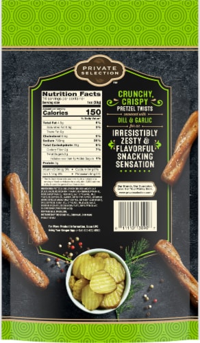 Private Selection™ Dill Pickle Seasoned Pretzel Twists Perspective: back