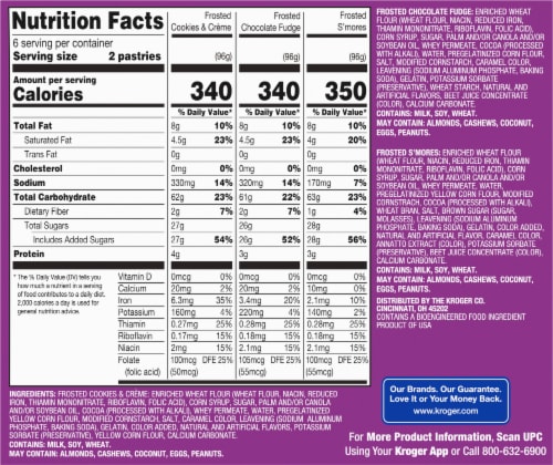 Kroger® Chocolate Toaster Treats Variety Pack Perspective: back