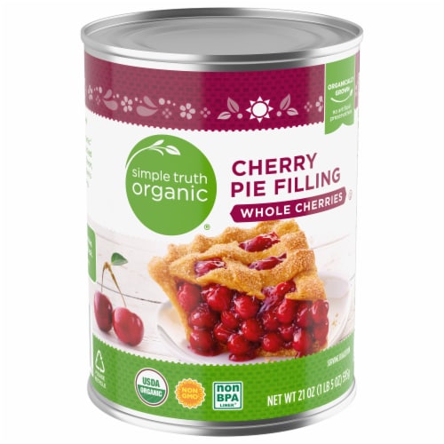 Simple Truth Organic® Cherry Pie Filling Whole Cherries Perspective: back