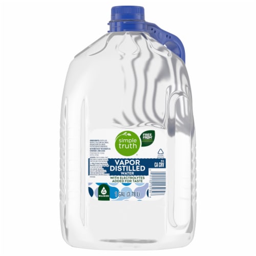 Simple Truth® Vapor Distilled Electrolyte Gallon Water Perspective: back