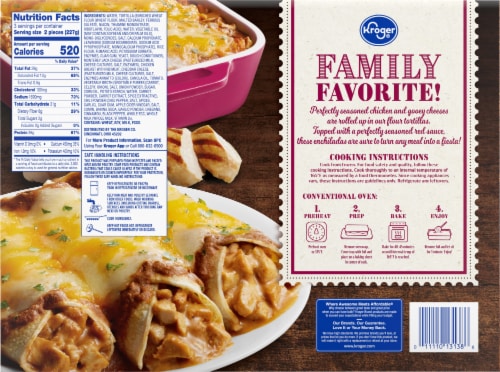 Kroger® Chicken Enchilada In Spicy Red Sauce Family Tray Perspective: back
